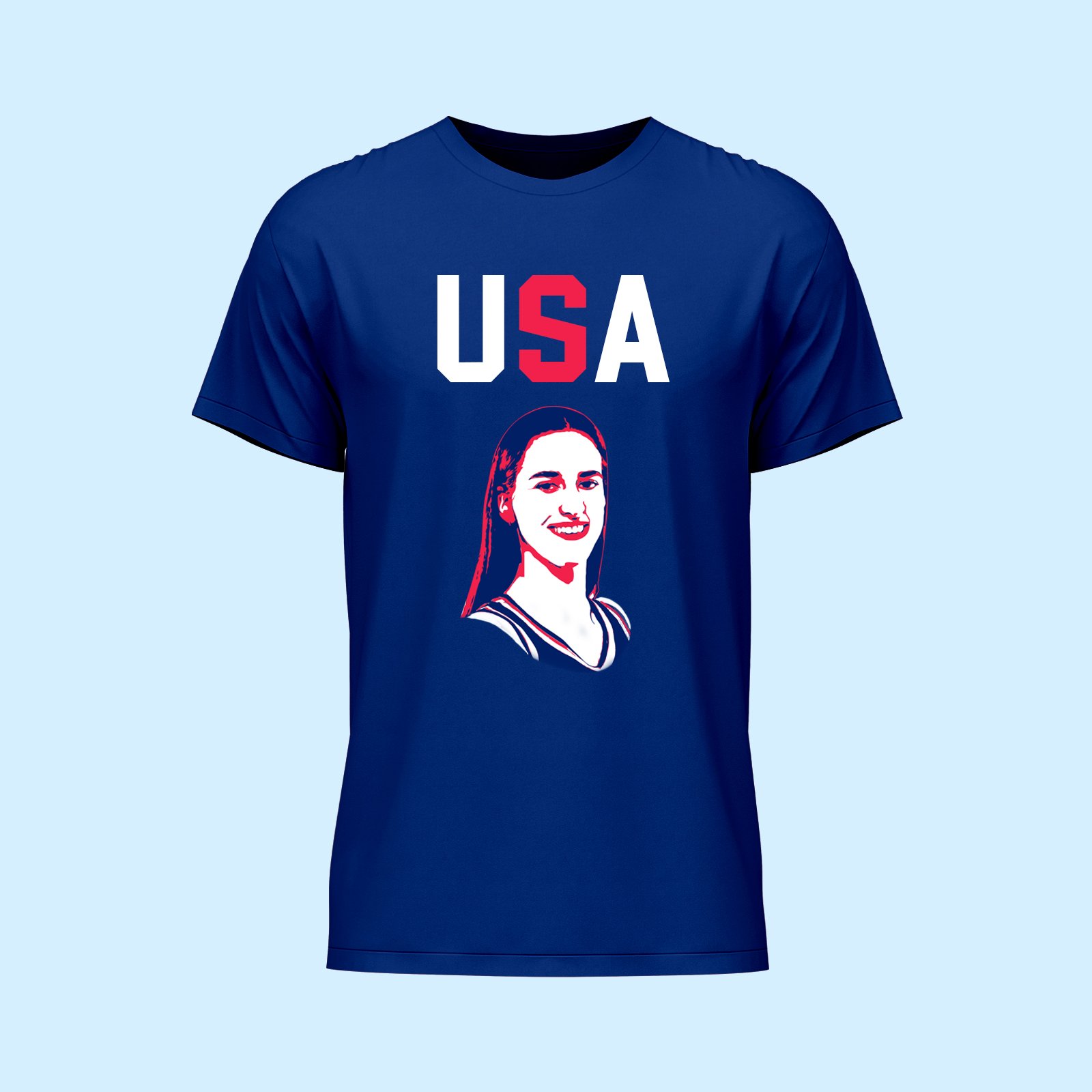 RESIZE USA BLUE T SHIRT