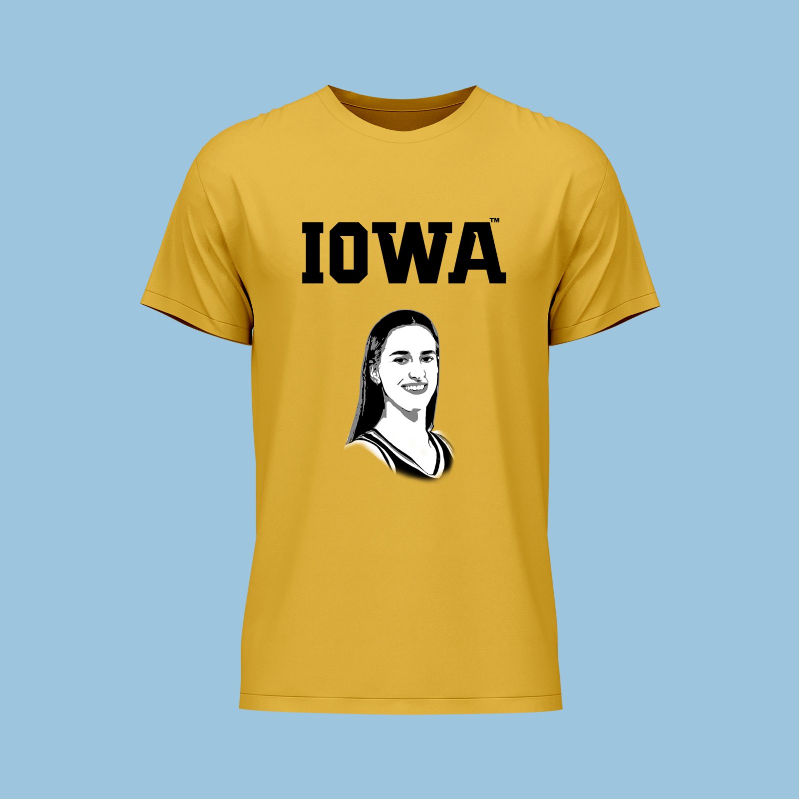 YELLOW BOLD IOWA T-SHIRT